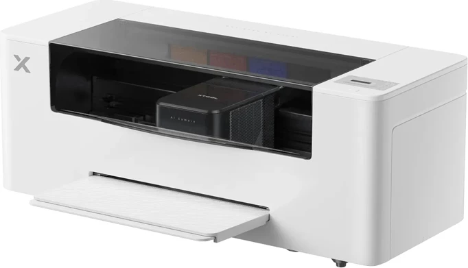 Printer tekstili, xTool, XAP-AIO, gjerësi printimi 356 mm, 720×1800 DPI, Epson I1600 Dual, CMYK+W, set all-in-one