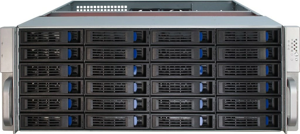 Kasë serveri Inter-Tech 4U-4424, rack 4U, ATX/EATX/EEB/Mini-ITX/uATX, metal, e zezë/argjendtë