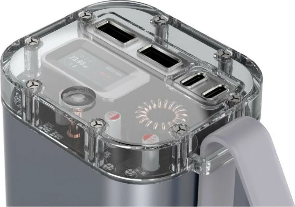 Power bank 4smarts Lucid Ultra KAT07305 40000mAh 100W IP67 2x USB-C + 2x USB-A, gri