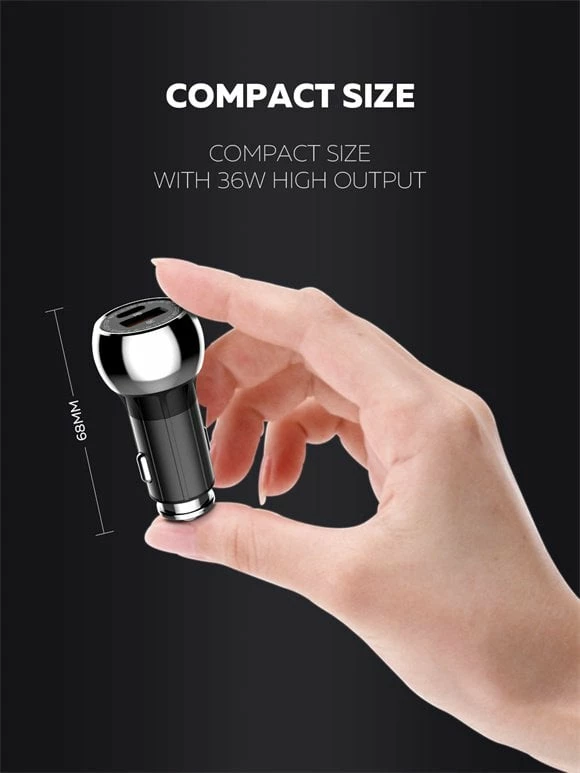 Karikues Për Veturë LDNIO C1 (Zezë)