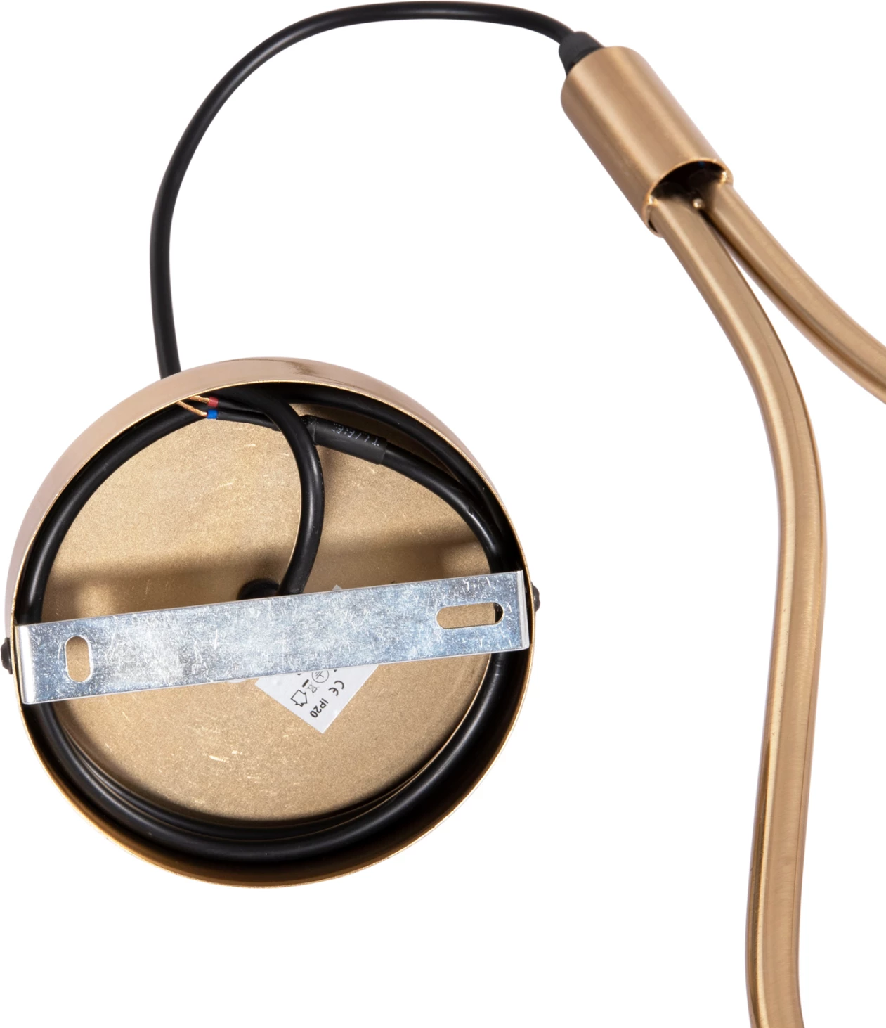 Llambë tavani varëse DROPLET, metalik, ngjyrë ari, glob i bardhë qumështi, FH7503.12, 23.5x12x147cm