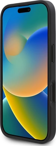 Mbështjellës Karl Lagerfeld Hot Stamp MagSafe për iPhone 16, i zi