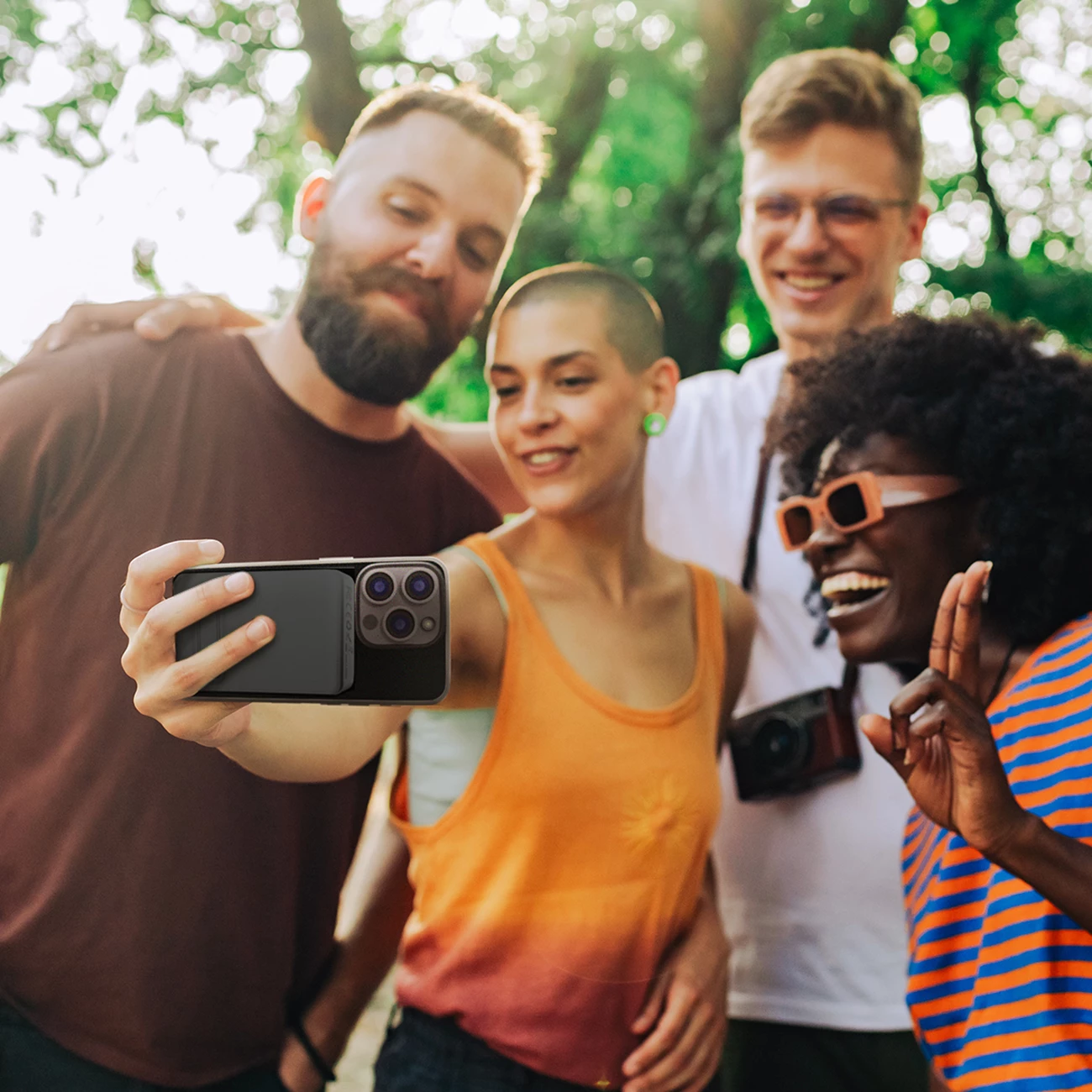 Powerbank Wozinsky WLWP-10KA0Y3S, 10000 mAh, 22.5W PD, Qi2, me mbajtëse, e zezë