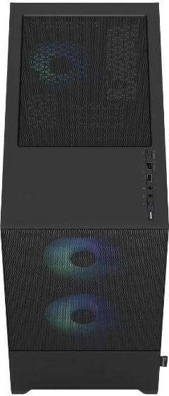 Kasë Fractal Design Pop Mini Air RGB, Mini Tower, Micro ATX/Mini ITX, e zezë, xham i temperuar