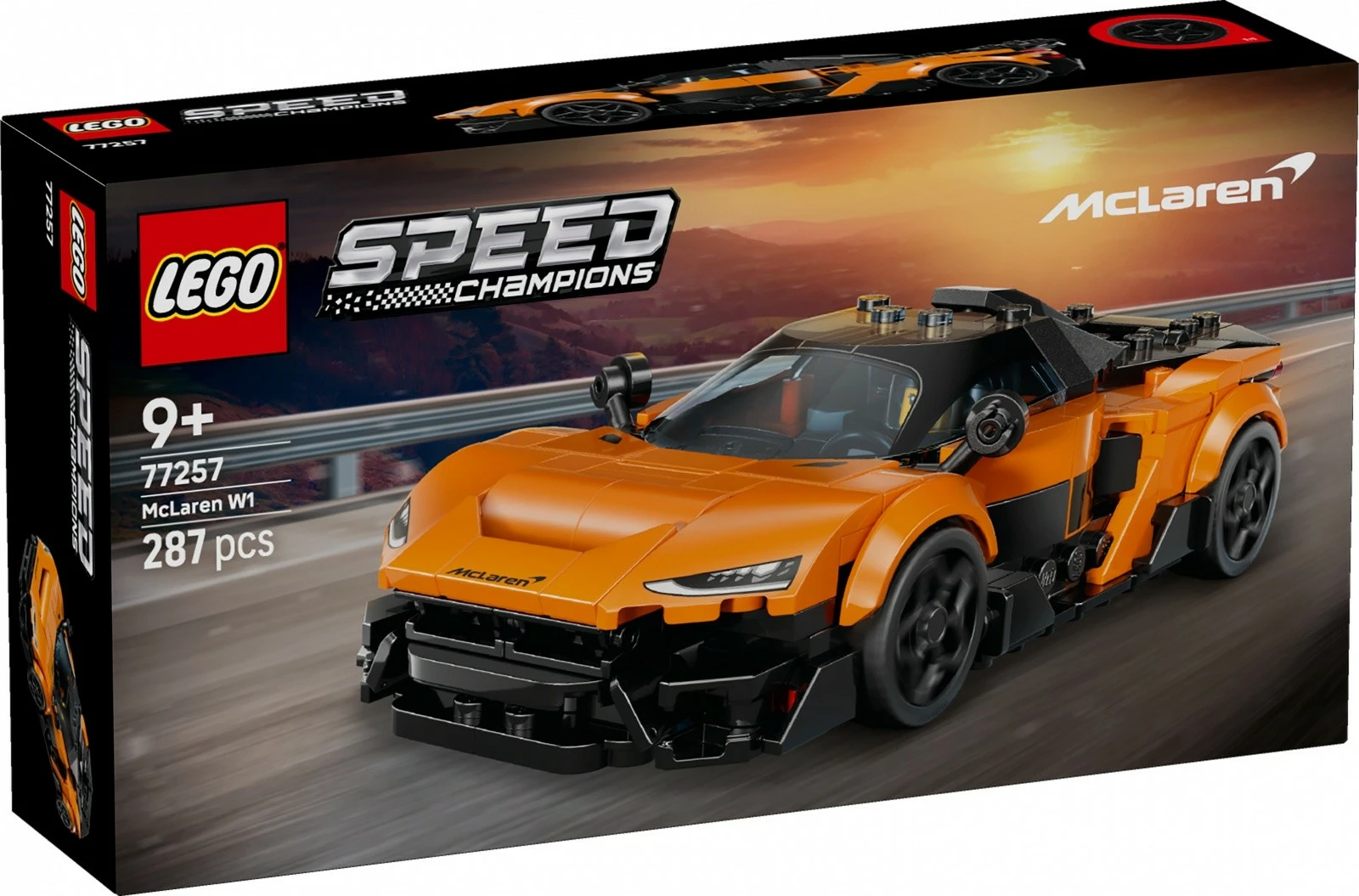 Set konstruktues LEGO Speed Champions 77257 McLaren W1, 287 copa, moshat 9+, portokalli