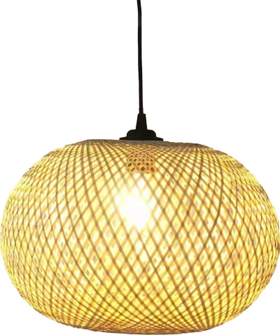 Dritë tavani Universe, bambu natyrale, D38χ31cm