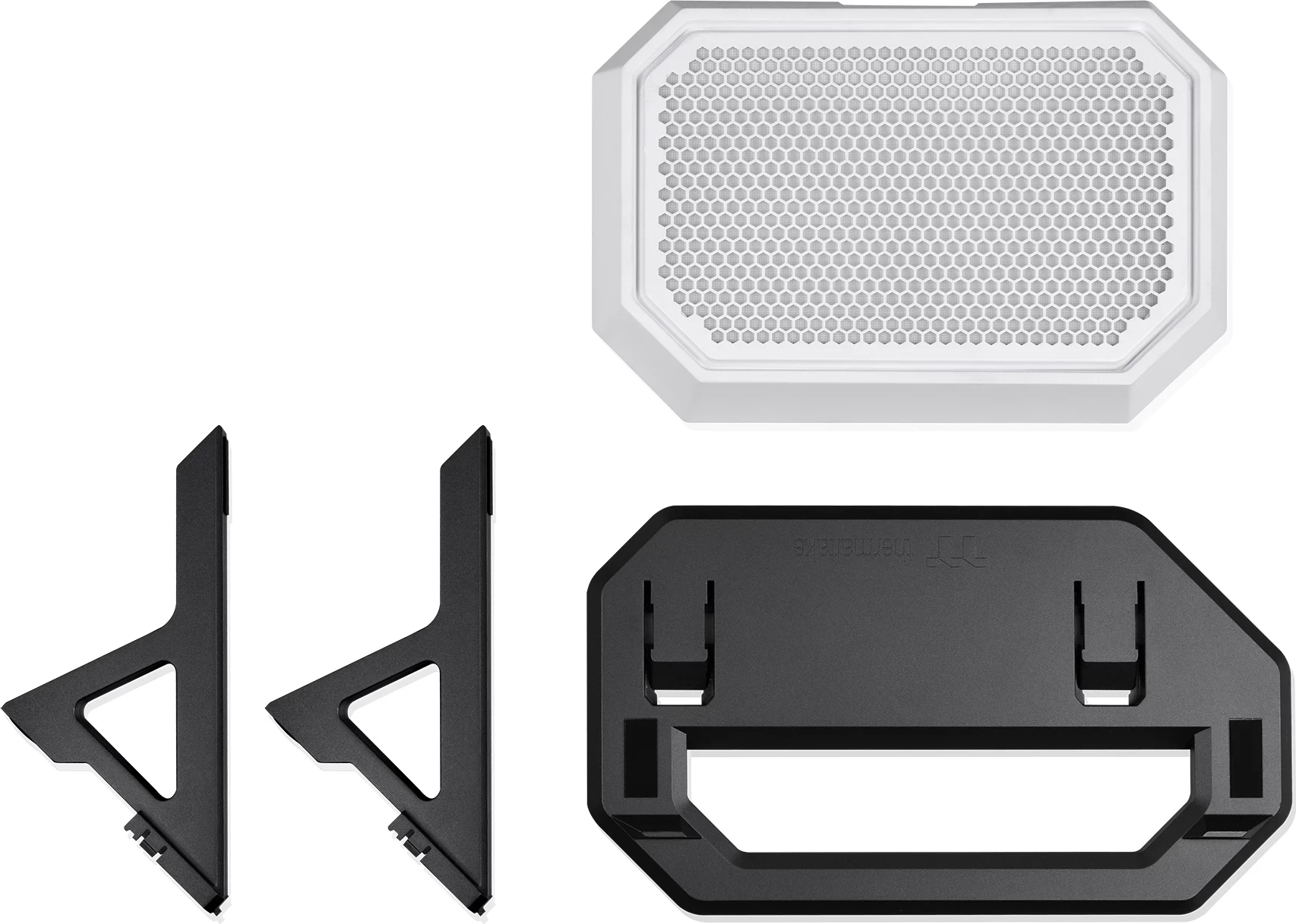 Aksesor kasë Thermaltake The Tower 600/Snow White, filtër anti-pluhur, mbajtës, zi/bardhë