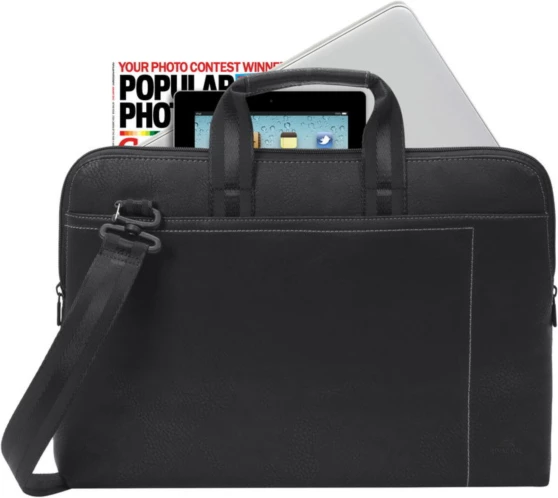 çantë laptopi RIVACASE 8930 15.6\" PU leather, black