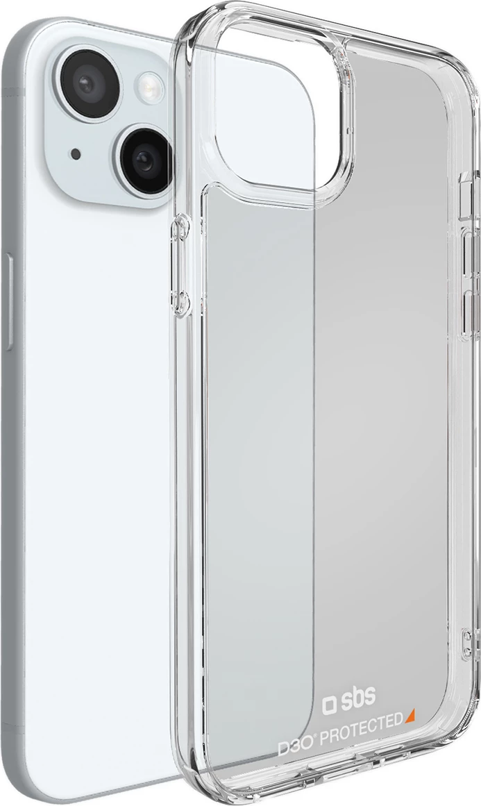 Mbështjellës SBS D3O për iPhone 15, transparent