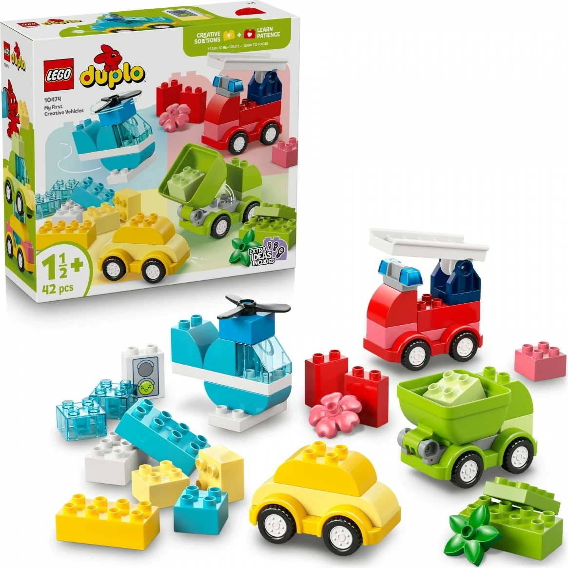 Set konstruktues LEGO DUPLO 10474 Creative Vehicles, 42 pjesë, 18m+