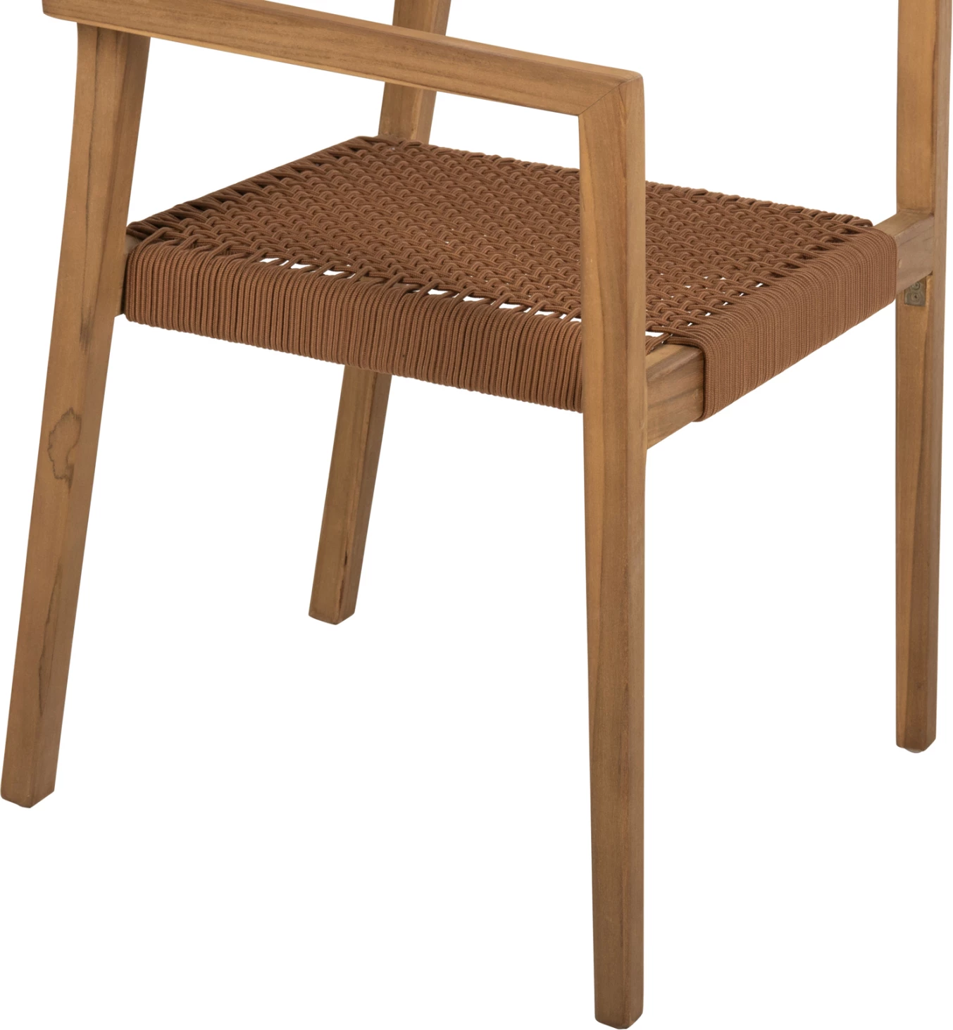 Karrige me krahë CHARLOTTE FH9637.01 dru tik natyral & litar kafe 59x54x83H cm