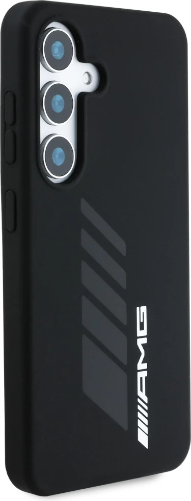 Mbështjellës Mercedes AMG Oversize Rhombs MagSafe për Samsung Galaxy S25, i zi