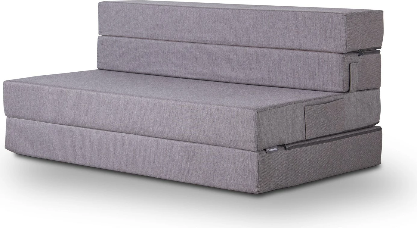 Divan-krevat dy vendësh Valeria, ngjyrë gri