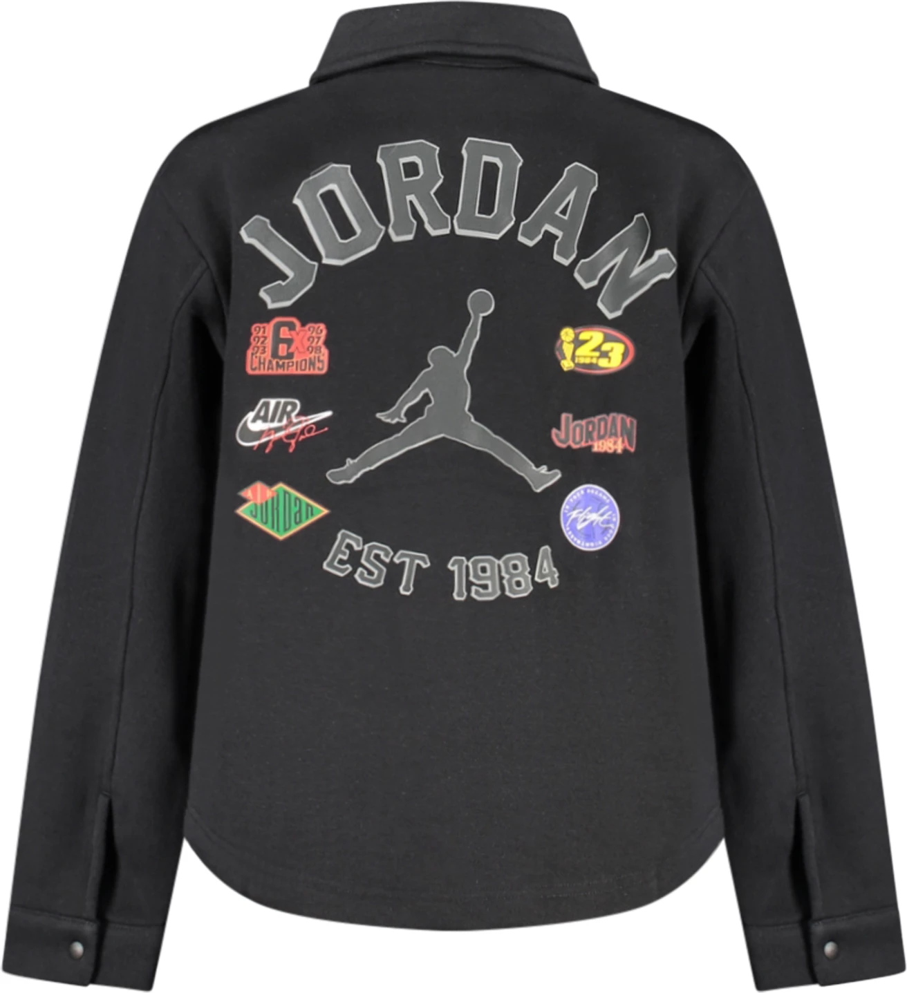 Duks për meshkuj Jordan, zip-up, i zi