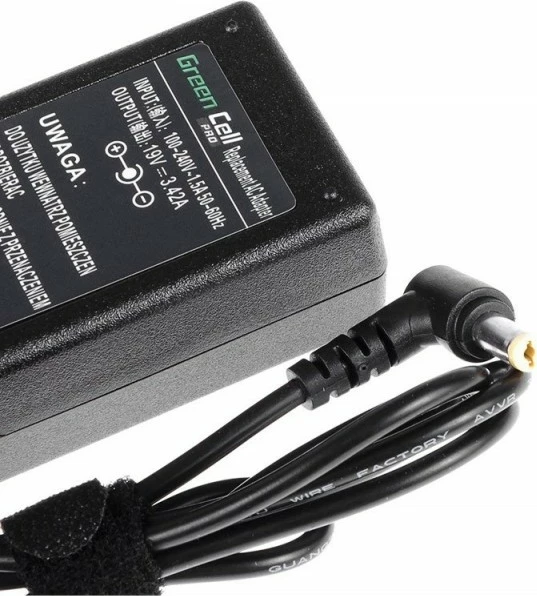 Furnizues energjie Green Cell PRO AD01P për laptop Acer, 19V 3.42A 65W, 5.5-1.7mm, i zi