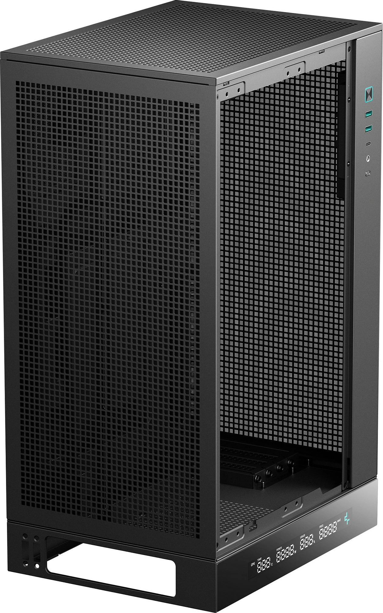 Kasë Deepcool CH270 DIGITAL mini tower, xham i temperuar, e zezë