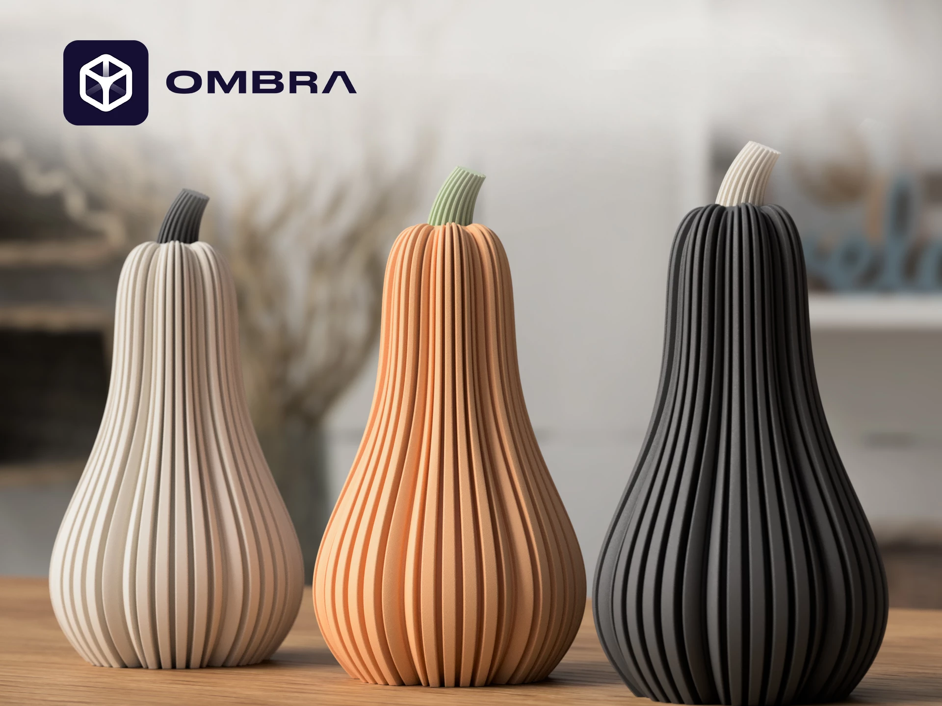 Kungull Dekor për Halloween në stilin "Pumpkin Tall" - e portokalltë