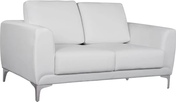Divan dy ulësesh Kenzie, PU e bardhë, FH3121.22, 142x81x81 cm