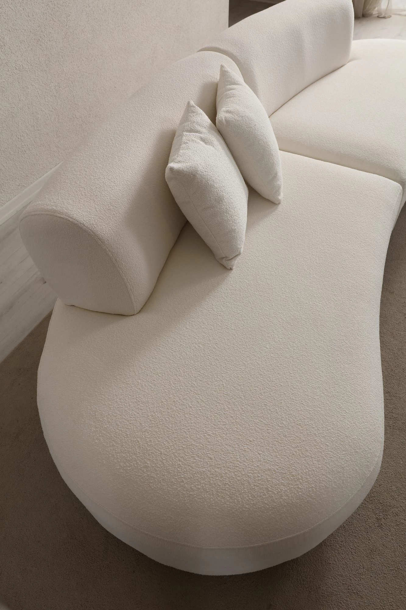 Kënd divani Atelier del Sofa, ngjyrë krem, (1L + 1R) - kënd v2