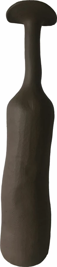 Vazo MELD III, polirezine, ngjyrë kafe e errët, 10.5x10.5x47.5cm