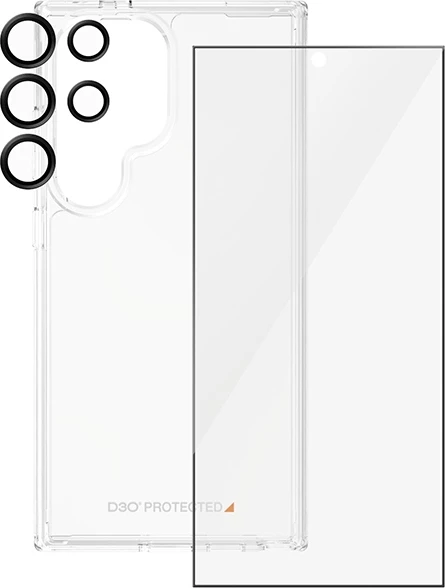 Mbështjellës PanzerGlass 3-në-1 për Samsung Galaxy S24 Ultra, Transparent