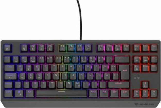 Tastierë gaming Genesis Thor 230 TKL RGB Outemu Red, e zezë