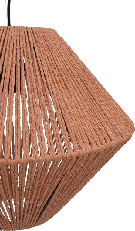 Dritë tavani Palmo Inart E27 litar ngjyrë natyrale D40x32cm