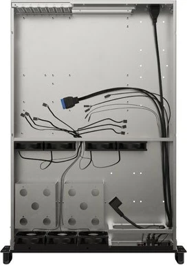 Kasë serveri Lanberg SC01-6502-12B, 2U, 19", E-ATX, 7 ventilatorë, e zezë/çelik