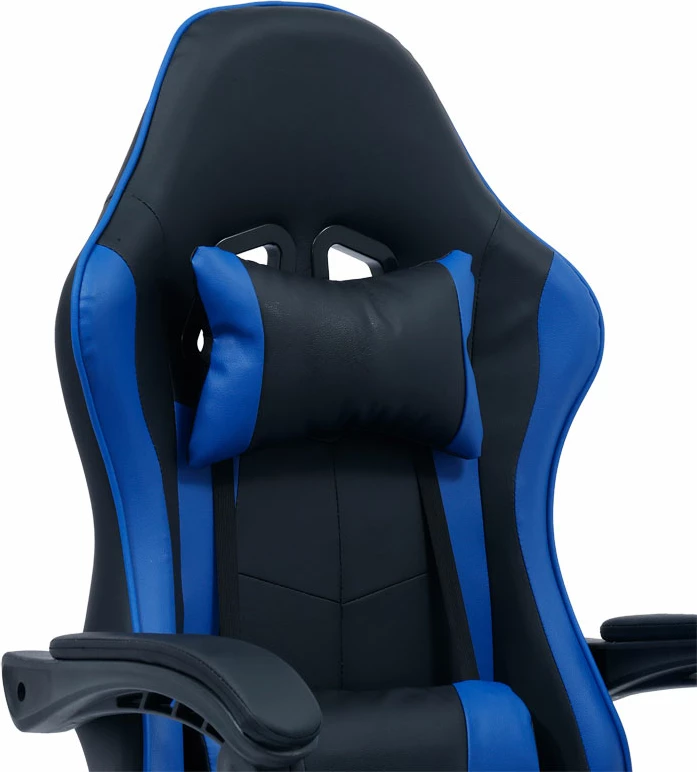 Karrige gaming William, e zezë/e kaltër