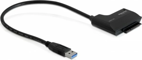 Adapter USB në SATA LANCOM DeLOCK 61882, 5 Gbit/s, i zi