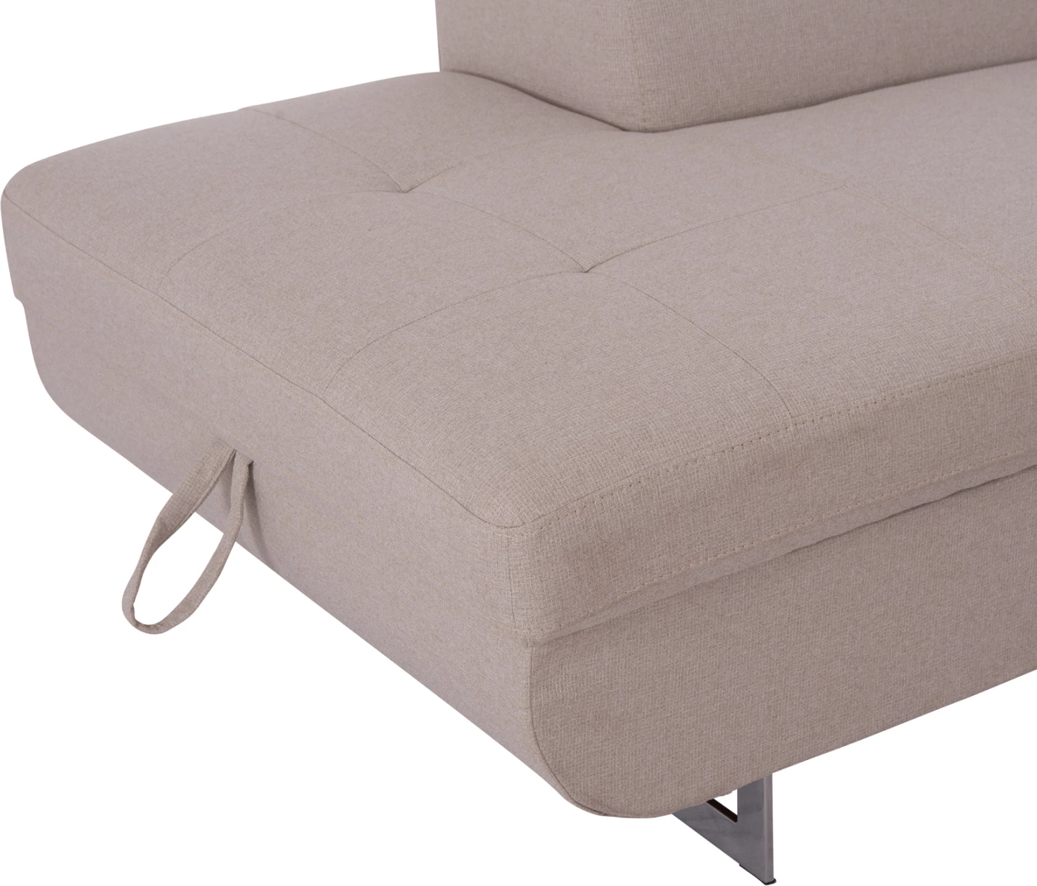 Kënd-sofë me hapësirë për depo, Encore FH3301.03L, material bezhë, 285x205x90cm