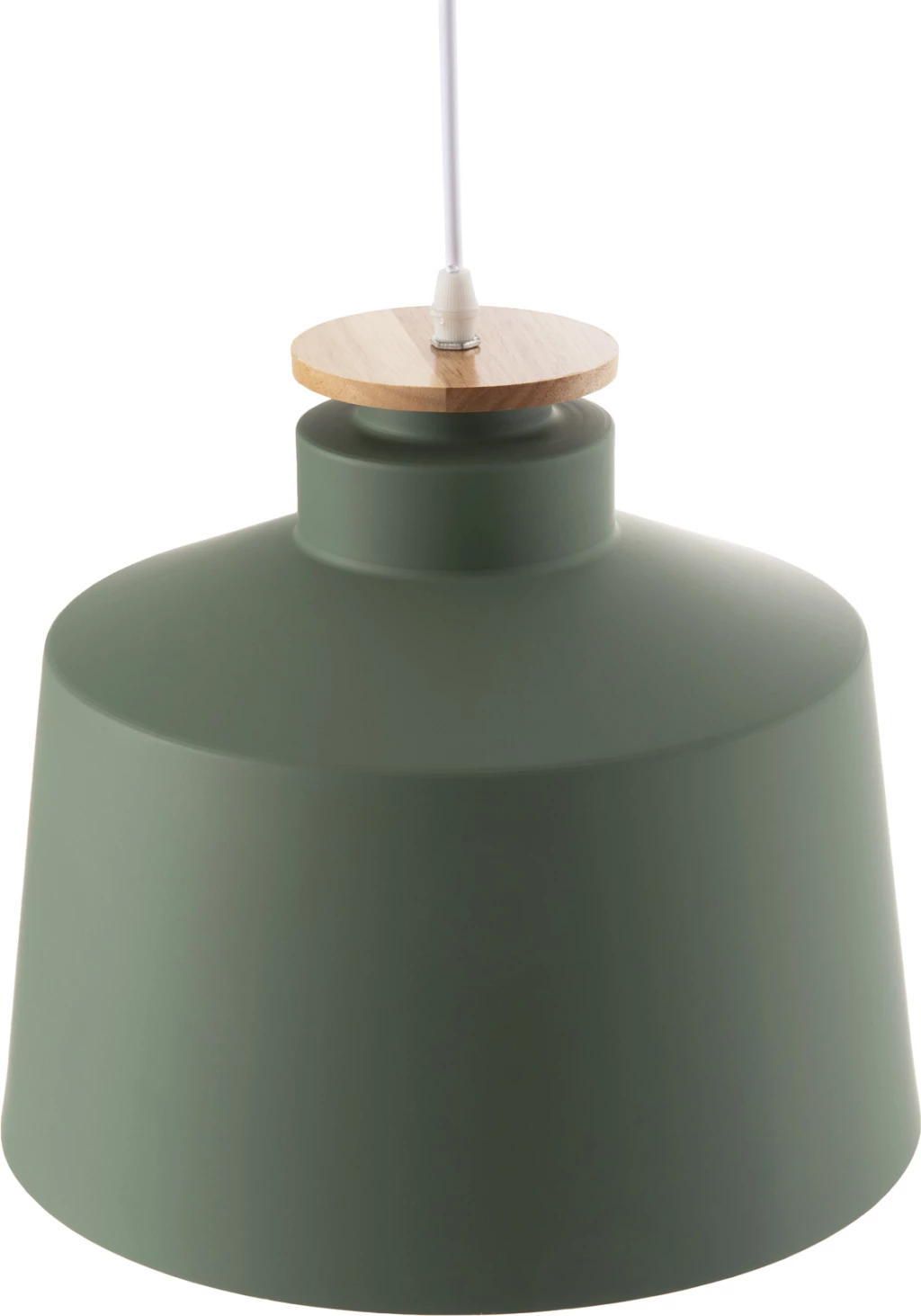 Llambë varëse tavani, kapak alumini i gjelbër, kabllo e bardhë, FH4158.05, Φ30x123,5H cm