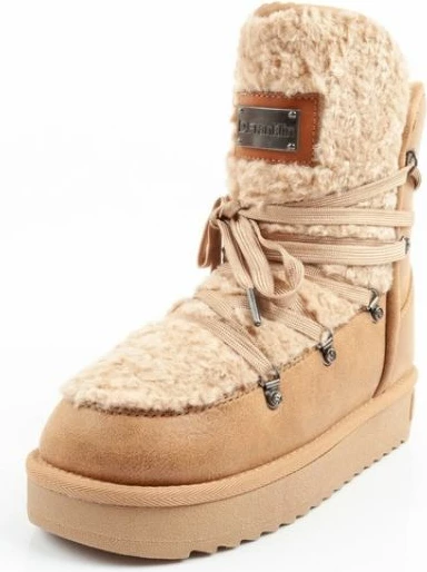 Çizme dimri për femra D.Franklin, kafe-bezhë