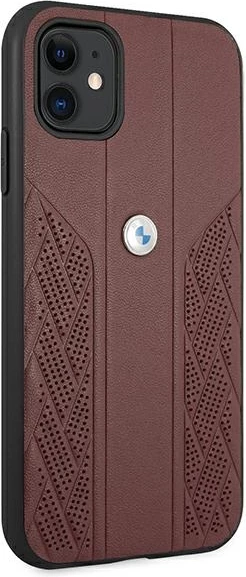 Mbështjellës BMW BMHCN61RSPPR për iPhone 11/XR, Hardcase, Lëkurë, Kuq