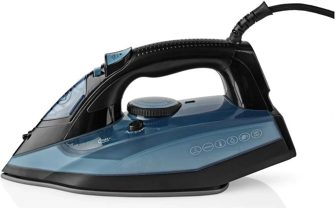 Hekur me avull Nedis IRON2000, pa kabllo, 2600W, pllakë qeramike, kaltër