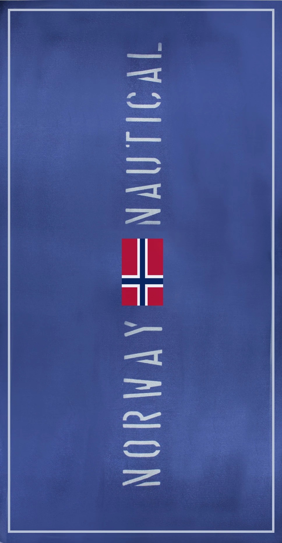 Peshqir plazhi NORWAY 1963, për femra, i kaltër