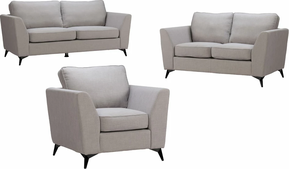 Divan treshe, ngjyrë gri Bergamo 92, 200x86x92cm