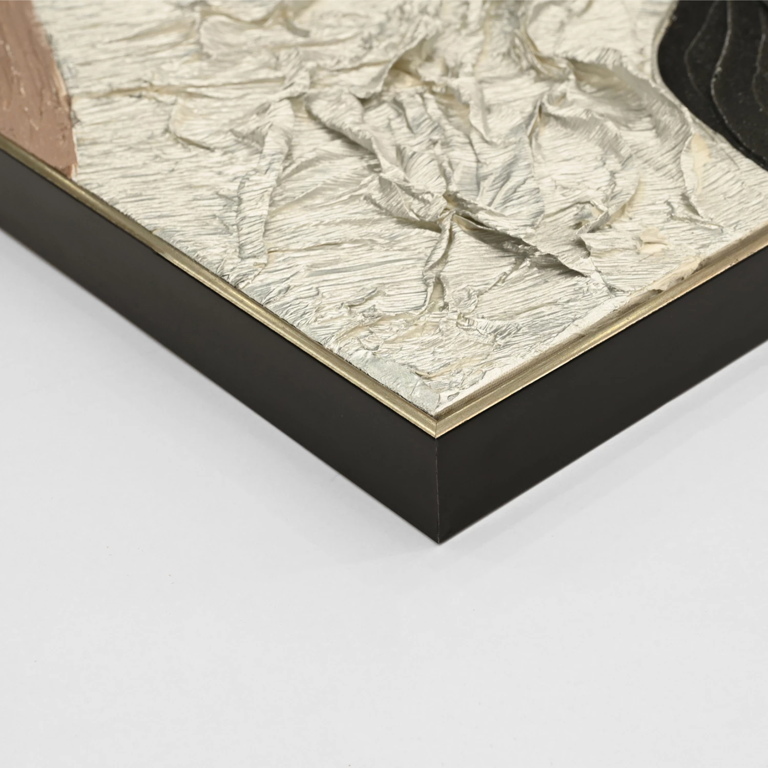 Pikturë muri abstrakte (katror) FH4553.01, kornizë PS, kanavacë, e punuar me dorë, 82x4.5x82 cm