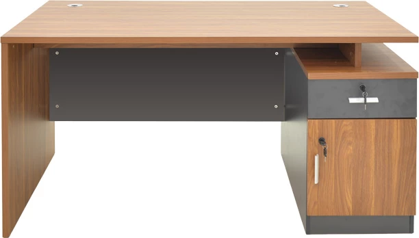 Tavolinë zyre profesionale Oscar, ngjyrë arre-gri e errët, 120x70x76cm