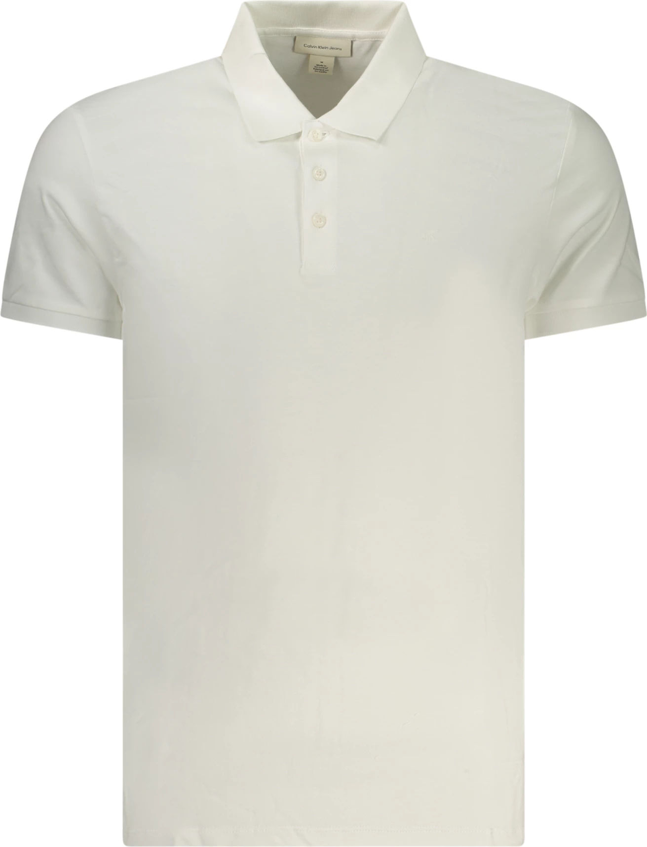 Polo shirt për meshkuj Calvin Klein, të bardhë