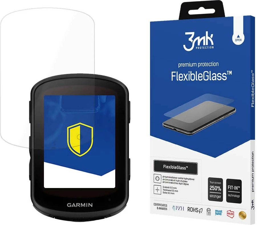 Mbrojtës ekrani hibrid 3mk FlexibleGlass për Garmin Edge 840, Transparent
