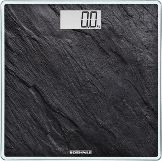 Peshore dixhitale personale, Soehnle Style Sense Compact 300 Slate (63881), kapacitet 180 kg, ekran LCD, xhami sigurie, e zezë
