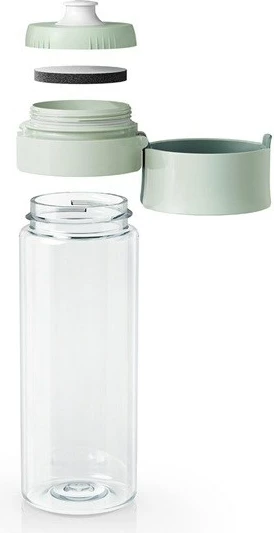 Shishe uji me filtër BRITA Vital 0.6L, jeshile pastel, 2 copë