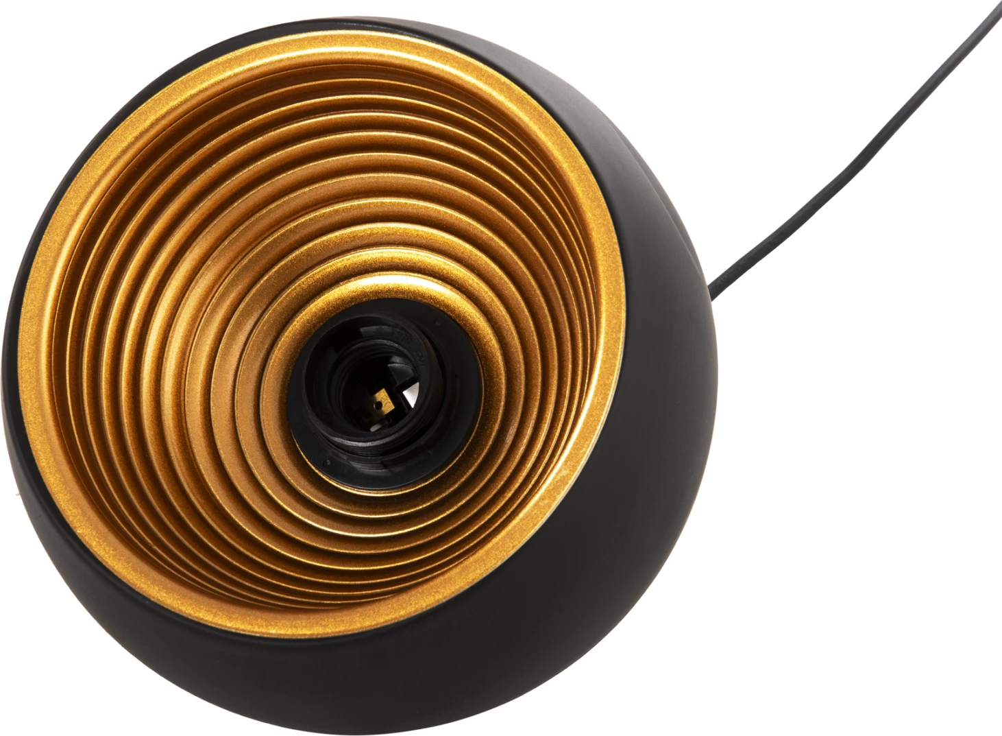 Llambë varëse tavani, alumini sferik, FH4154, Φ20x113H cm, e zezë