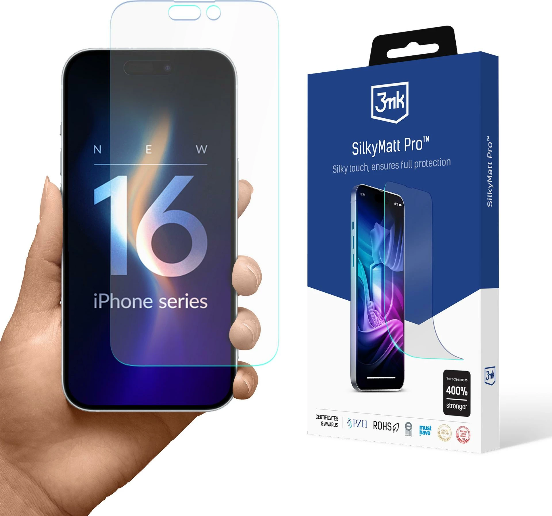 Film mbrojtës mat 3mk SilkyMatt Pro për iPhone 16