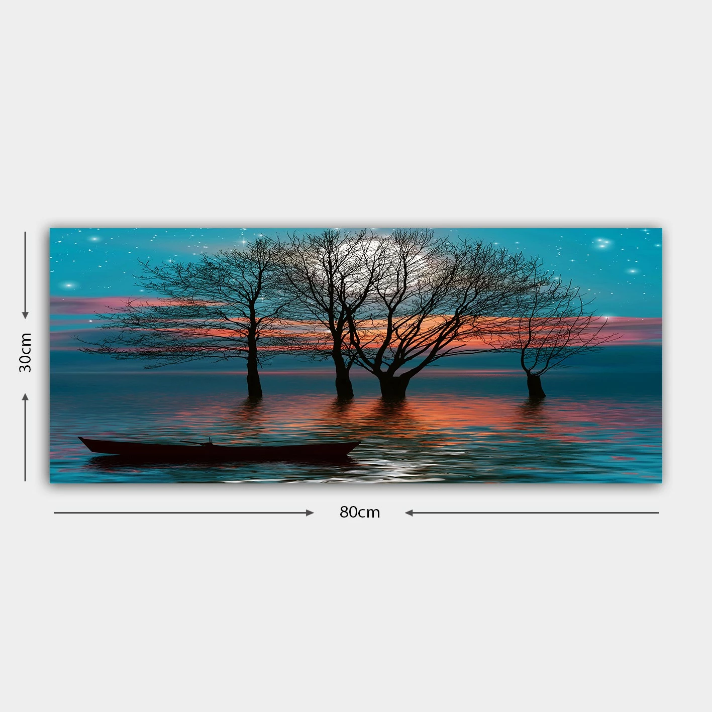 Pikturë dekorative në kanavacë, shumëngjyrëshe, YTY103234329560_3080, 30x80cm