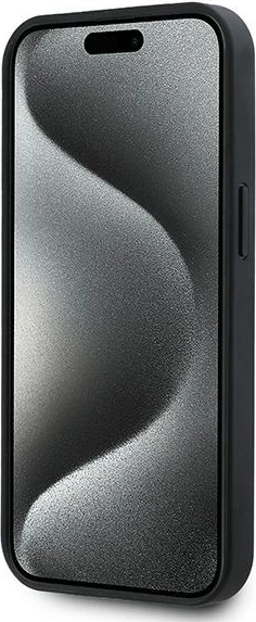 Mbështjellës Karl Lagerfeld Karl Head MagSafe për iPhone 15 Plus, i zi