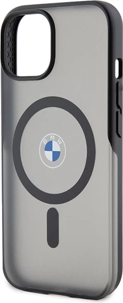 Mbështjellës BMW Signature MagSafe për iPhone 15 Plus / 14 Plus, i zi