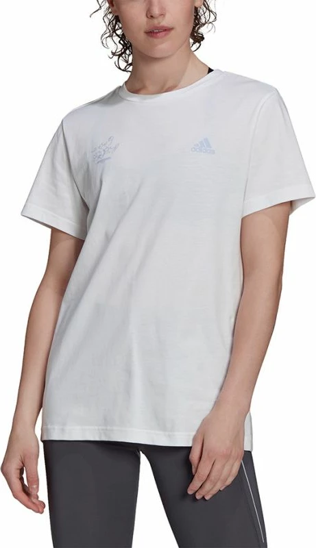 Maicë adidas për femra, e bardhë