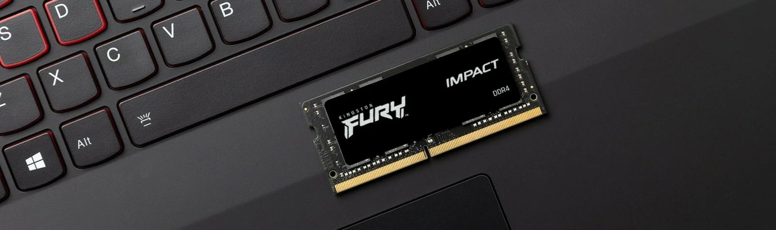 RAM Memorje Kingston FURY Impact DDR4 SODIMM 8GB 3200MHz CL20, e zezë